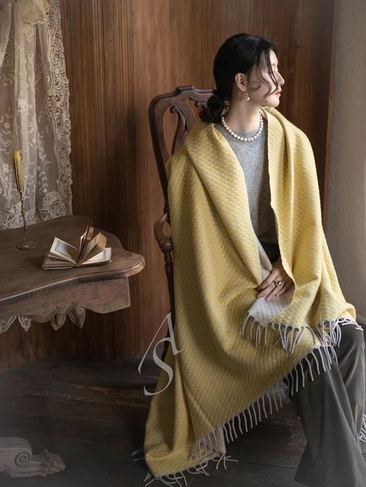 Jai  米黄色库伦羊绒毯 商品图6