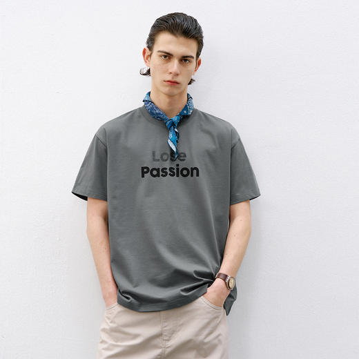 714street美式复古宽松纯棉印花短袖男款2026夏季潮牌圆领情侣T恤 商品图0