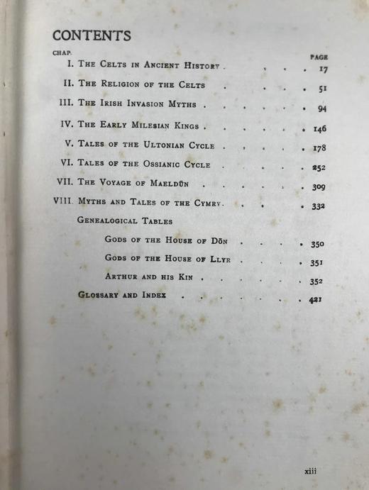 1927年 凯尔特神话与传说 46幅插图 漆布精装大32开 商品图5