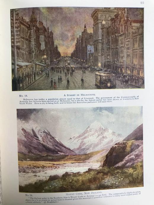 1924年 大英帝国图集 32幅彩色26幅黑白插图 漆布精装16开 商品图14
