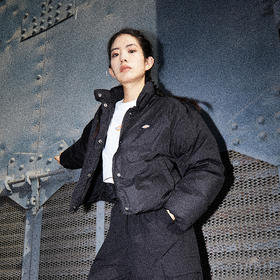 Dickies短款羽绒服男女同款休闲防泼水立领加厚保暖面包服外套DK0A87CA