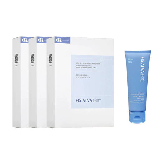 【官方授权】Dr.Alva瑷尔博士益生精研平衡修护面膜10片/盒 商品图0