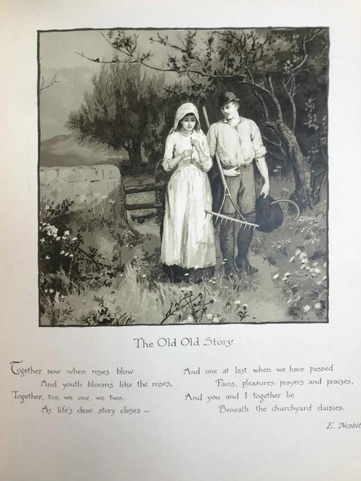 约19世纪后期 自然的触动及其他诗歌 17幅插图 漆布精装16开 商品图7