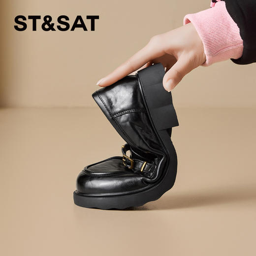 星期六26春新款英伦金属扣百搭乐福SSE1112C09 商品图4