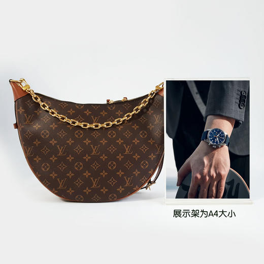 【98新】LV路易威登LOOP HOBO手袋M46311老花拼色款LOOP HOBO大月亮单肩斜挎包女士230226NJM01 商品图9