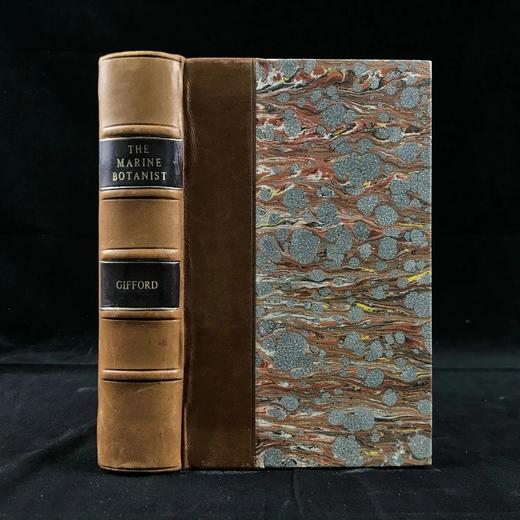 1853年 海洋植物学家：英国海藻研究入门 7页版画插图 真皮精装36开 商品图0