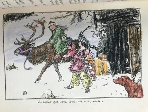 1922年 安德鲁·朗格《粉色童话书》 数十幅精美插图 漆布精装32开 商品图11