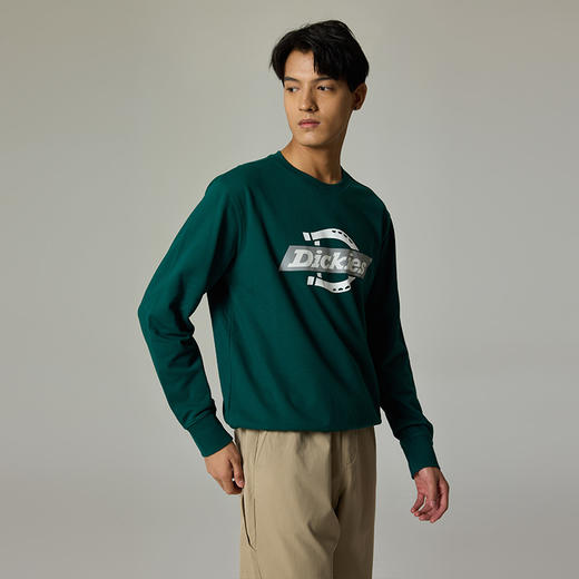 Dickies男士胸前LOGO印花圆领卫衣 休闲百搭卫衣男女同款 DK0A868F Y 商品图1