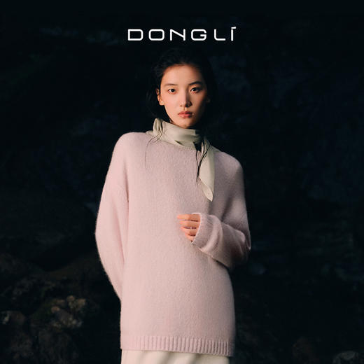 东黎 • 复苏的呼吸 绒丝柔软亲肤圆领套衫 6020 商品图0