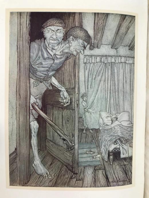 约1910~1920年代 协约国童话集 鬼才拉克姆12幅彩色与大量黑白文间插图 漆布精装大32开 商品图2