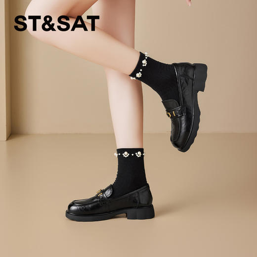 星期六26春新款英伦金属扣百搭乐福SSE1112C09 商品图1