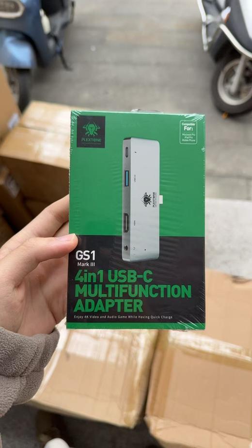 台系PLextone浦记 4合一 C口拓展坞 USB3.0/TypeC/HDMI/AUX输出  windows/Mac兼容 商品图5