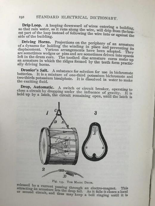 1894年 电气工程百科辞典 数百幅版画插图 漆布精装32开 商品图5
