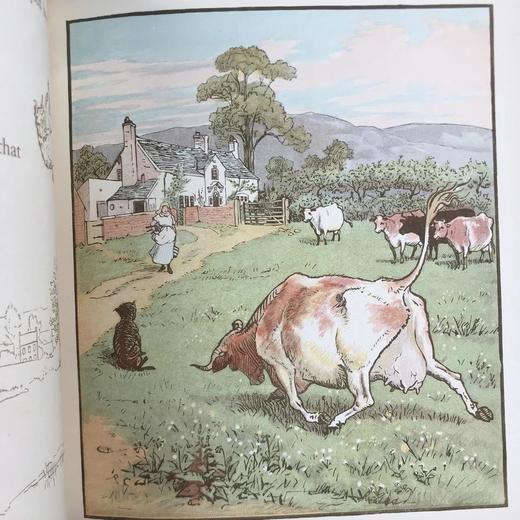 约19世纪后 凯迪克图画书 配大量彩色插图 漆布精装大32开 商品图12