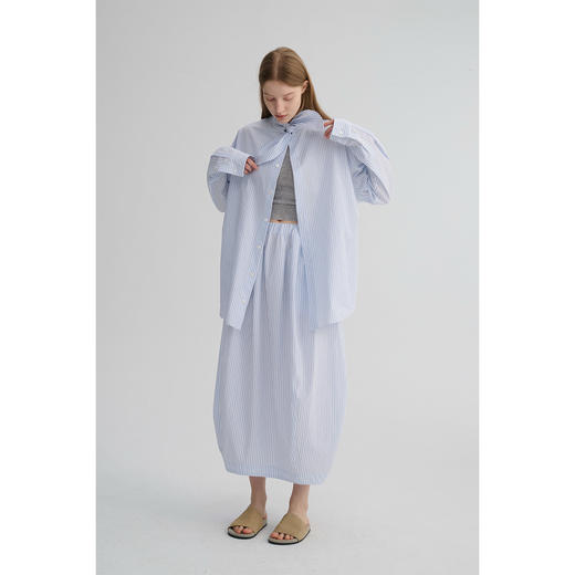 MAISON CECILE 高支全棉柔软舒适立裁优雅花苞蓬松气质半身裙 商品图0