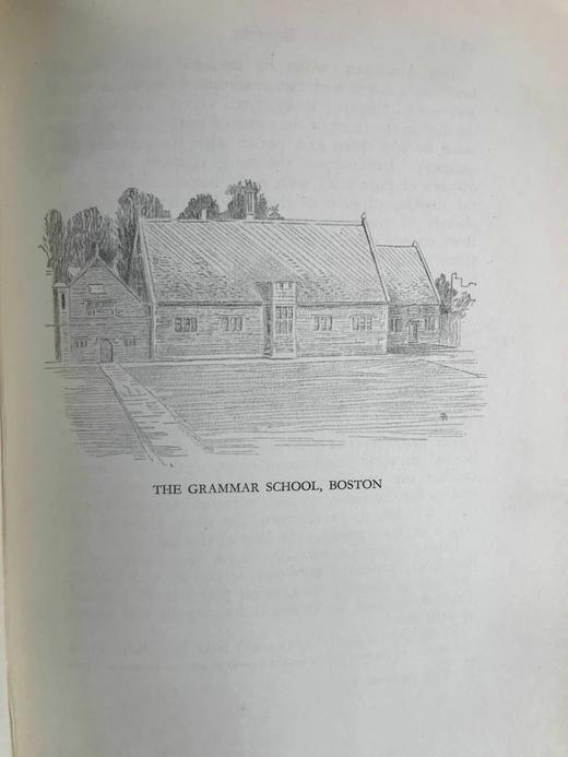 1930年 波士顿历史文化小记 13幅铅笔速写插图 漆布精装32开 商品图11