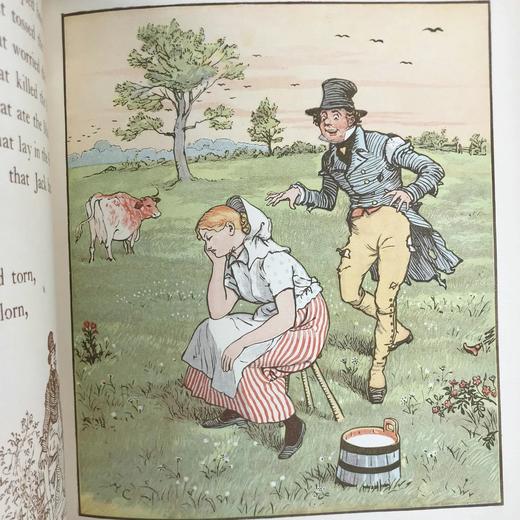 约19世纪后 凯迪克图画书 配大量彩色插图 漆布精装大32开 商品图11