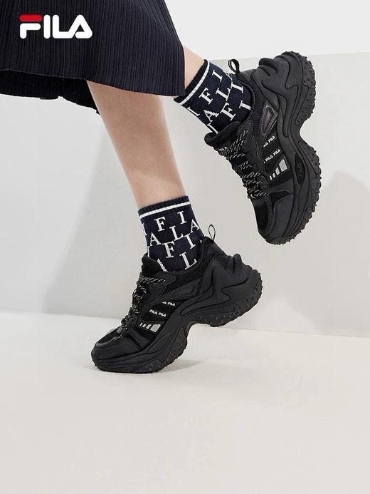 点此购买 斐乐鱼刺3女士休闲鞋厚底增高鞋运动鞋老爹鞋 dx 340734 商品图8