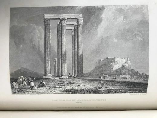 1835年 芬登版画集：拜伦生平与作品（全3卷） 百余幅版画插图 全真皮精装18开 商品图9