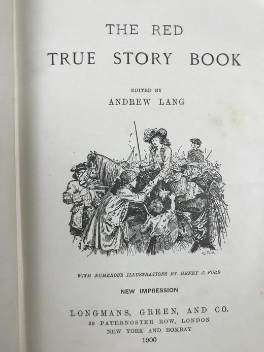 1900年 安德鲁·朗格《红色真实故事书》 数十幅精美插图 精装32开 商品图2