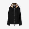 【五】BURBERRY 巴宝莉 男士棉质格纹连帽卫衣 黑色 8060705 A1189 商品缩略图0