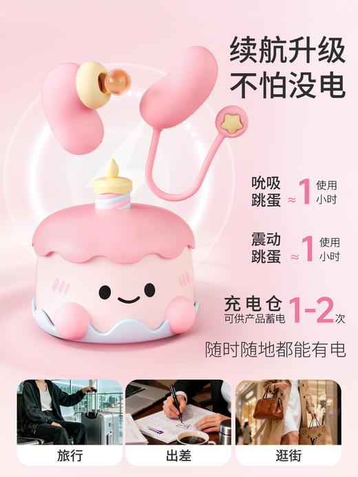 安可尼 甜心派对吮吸跳蛋震动吸舔器 商品图3