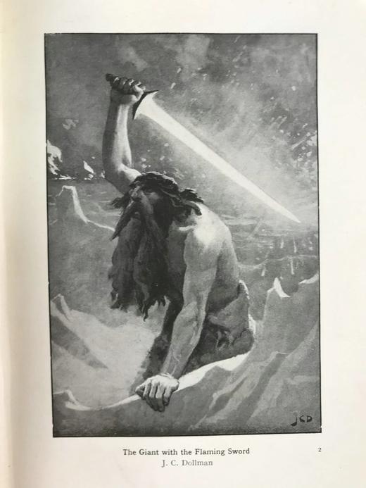 含藏书票！1922年 北欧神话 数十幅插图 漆布精装大32开 商品图8