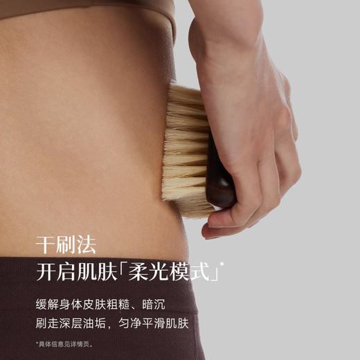 浴见·乌檀木猪鬃手持按摩刷干刷 FX 商品图1