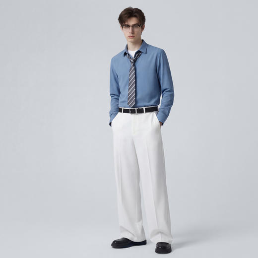 【易打理】圣得西商务正装长袖衬衫男士2026新款春季时尚微弹衬衣 商品图4