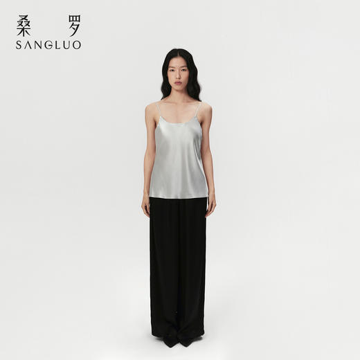 桑罗气质休闲裤桑蚕丝通勤百搭阔腿裤女外穿睡裤2026新款 商品图4