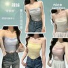 【超美纯欲❗️性感褶皱美背吊带】夏日常备，又甜又欲，怎么搭都好看～辣妹背心内搭裹胸抹胸内衣女自带胸垫修身显瘦文胸 商品缩略图1