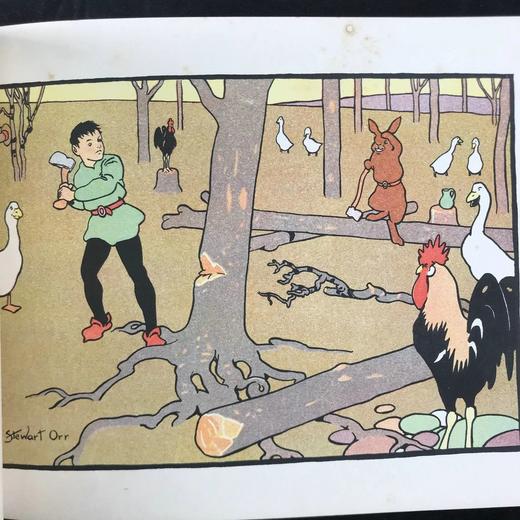 约1910年代 斯图尔特·奥尔彩色绘本《两个快活的水手》 配大量插图 精装18开 商品图8