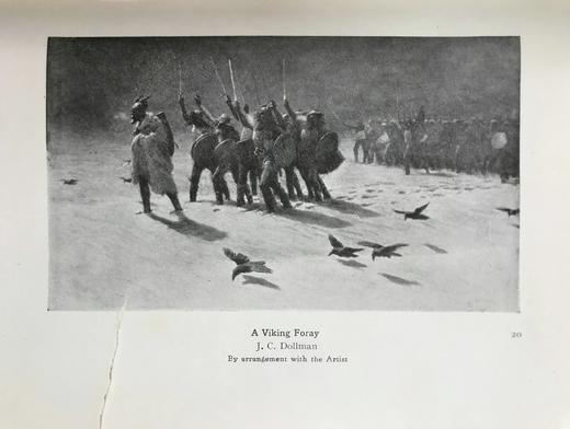 含藏书票！1922年 北欧神话 数十幅插图 漆布精装大32开 商品图11