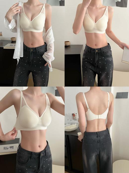 点此购买 华歌尔液态软支撑三角网纱文胸 艾 340714 商品图5