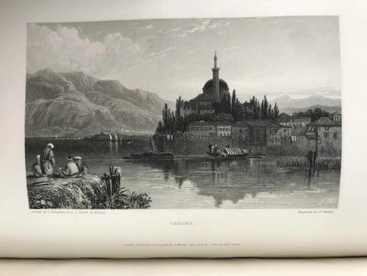 1835年 芬登版画集：拜伦生平与作品（全3卷） 百余幅版画插图 全真皮精装18开 商品图11