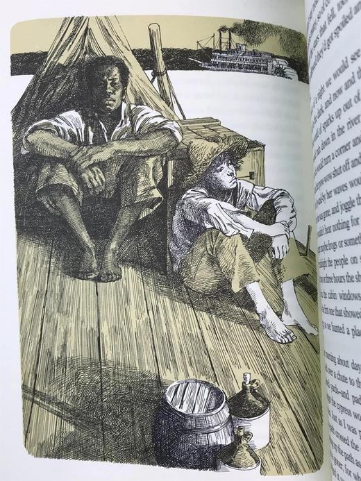 限量版！马克・吐温《哈克贝利・费恩历险记》 配插图 富兰克林图书馆豪华皮装本 商品图11