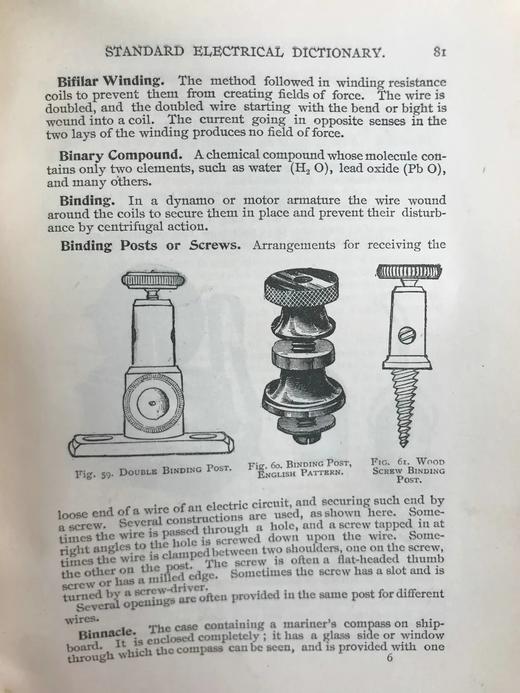 1894年 电气工程百科辞典 数百幅版画插图 漆布精装32开 商品图13
