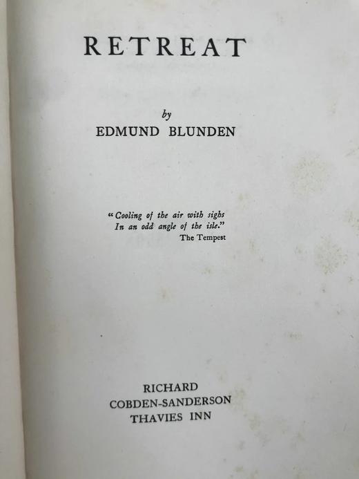 1928年 布伦登《撤退》 布面精装18开 商品图2