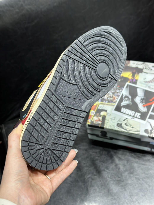 秋冬特惠💰430 公司级 Air Jordan 1 Low 防滑 低帮 倒钩联名款 商品图5