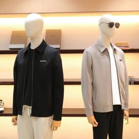 26春秋季男士新款行政商务休闲夹克高端羊毛混纺外套