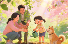 《工作犬少年驯导师》绿色之约，功勋犬纪念林植树行动