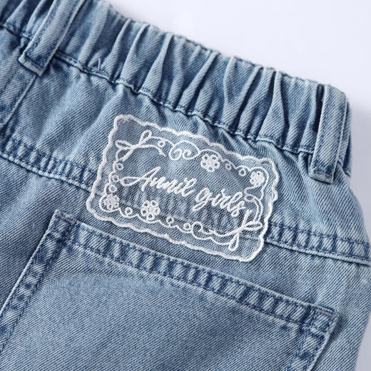 女童全腰牛仔单裤夏季新款安奈儿童装EG626620 商品图3