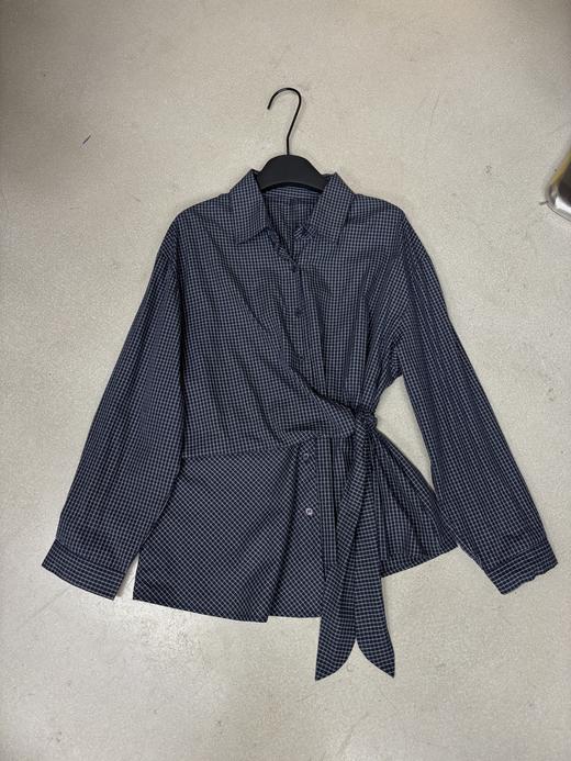 【门店同款】ENJOY秋季“光阴序语”格子绑带衬衫 165043973 商品图0