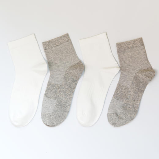 【2双装】【6双6折】男士春夏新款中筒袜网眼直角男袜海净丝壳聚糖纤维抗菌男袜【2611601】 商品图1