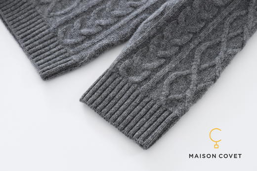 MAISON COVET 纯山羊绒圆领上衣/中裤套装 商品图3