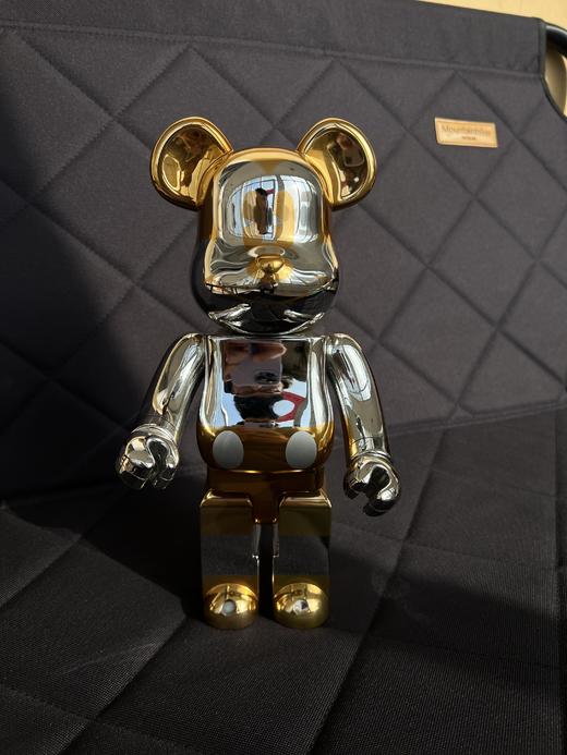 400%型号      深圳原厂正品，b品。   闲鱼最低300多！！（空山基 x Bearbrick 未来米奇金银电镀款） 商品图2