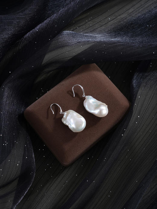 子佩集【时光涟漪‌】银S925珍珠惜王妃耳环【ZZEH001】巴洛克2602 商品图7