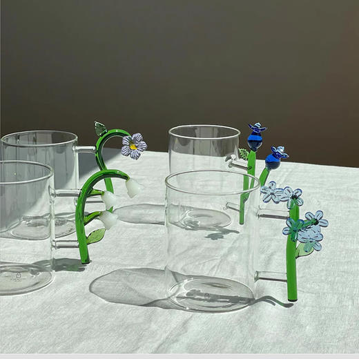 ichendorf  植物园系列意大利进口手工可爱立体花型耐热玻璃水杯 商品图7