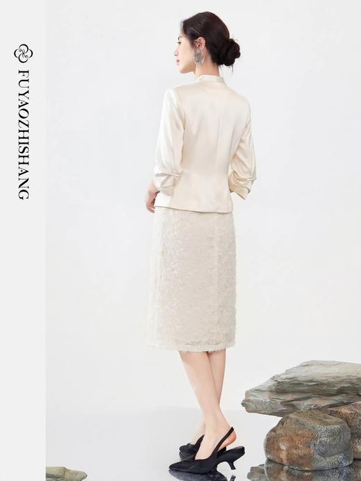 IWY/扶摇系列 轻奢奶油白西装两件套女西服职业装正装高级感通勤WC215+WQ213 商品图1