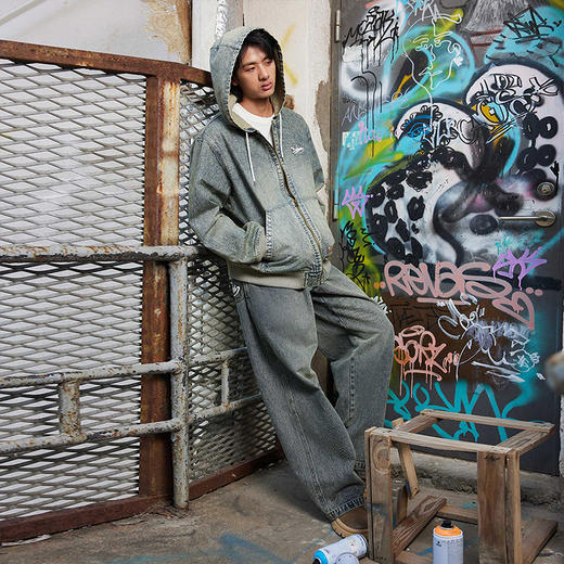 Dickies老爹风水洗牛仔IKE连帽夹克 松弛感baggy风 男女同款DK0 商品图7